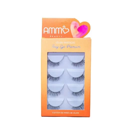 CILIOS POSTIÇOS AMMÔ BEAUTY FOXY EYE PREMIUM MODEL-AM0026-Y1 5 PARES