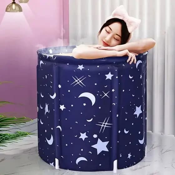 Banheira Dobrável SPA Adulto Banheira Ofurô Portátil Armazenamento Fácil