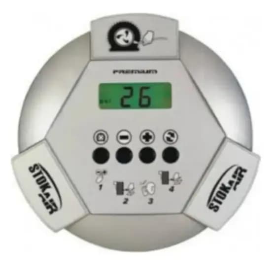 Calibrador De Pneu Eletrônico Stok Air Box M2000 Bivolt Prateado