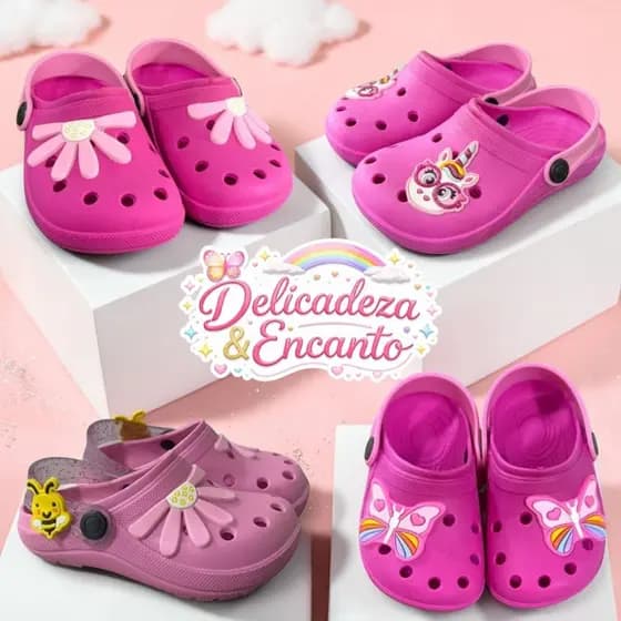 Babuche Infantil Menina Leve Confortável e Delicado
