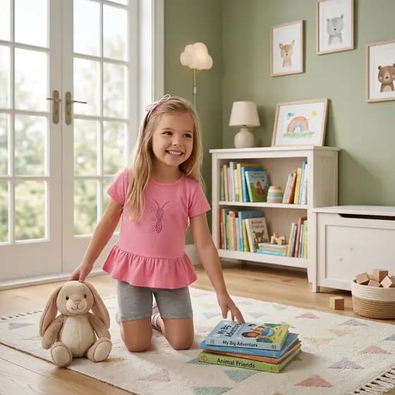 Conjunto bebê menina 1 à 3 anos confortável blusa com babado +bermuda ciclista em cotton verão