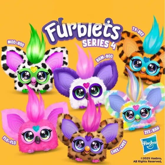 Furby Furblets Mini Friend Brinquedo De Pelúcia Eletrônico Com 45 Sons De Música Fala Presentes Multicoloridos Furbish