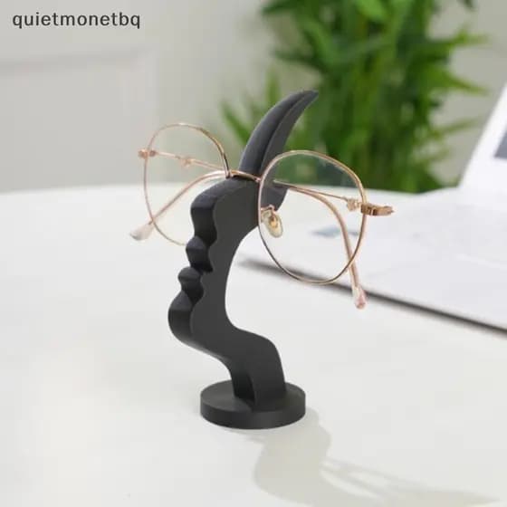 QUE Óculos Suporte De Barra Forma Rosto Lado Humano Interessante Simples Ornamentos BR