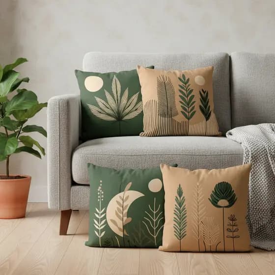 Kit 4 Capas de Almofadas Decorativas 45x45 - Moderna 013