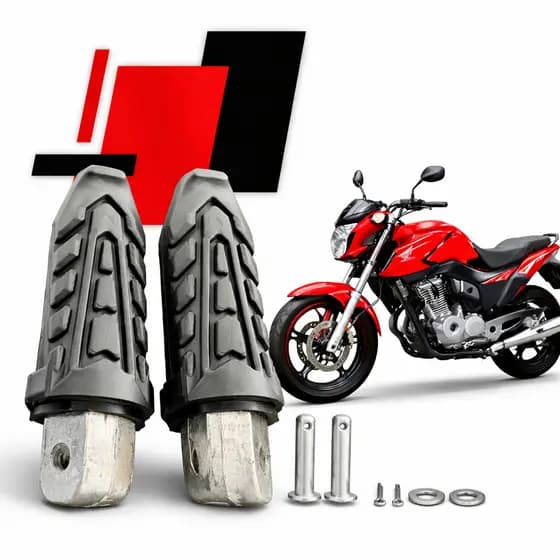 Pedaleira Traseira Honda CB Twister Titan Fan Start 160 Completa Reforçada Maciça
