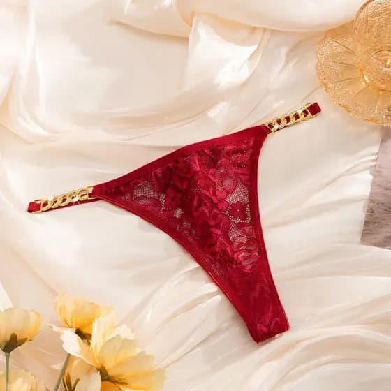 Linha de renda dupla microfibra cueca dupla moda privada feminina