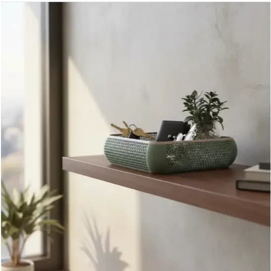 Porta-Chaves Trecos Moderno | Organizador Geométrico | Decoração Funcional