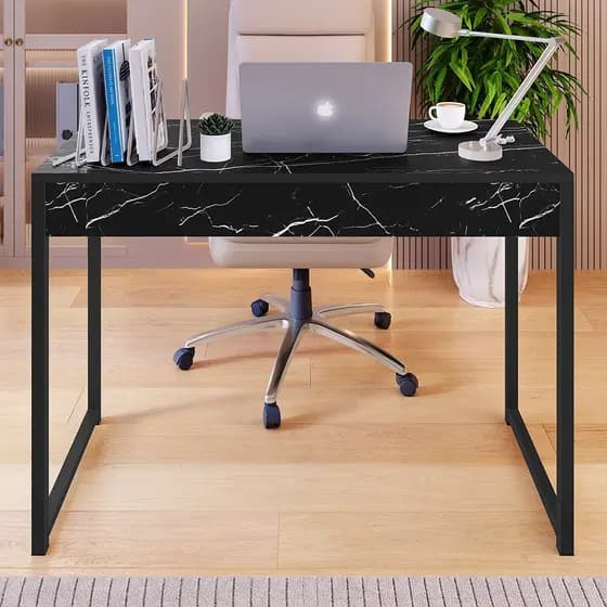Mesa de Estudo Escritório Home Office Escrivaninha Computador/Notebook Estilo Industrial Ferro Plus