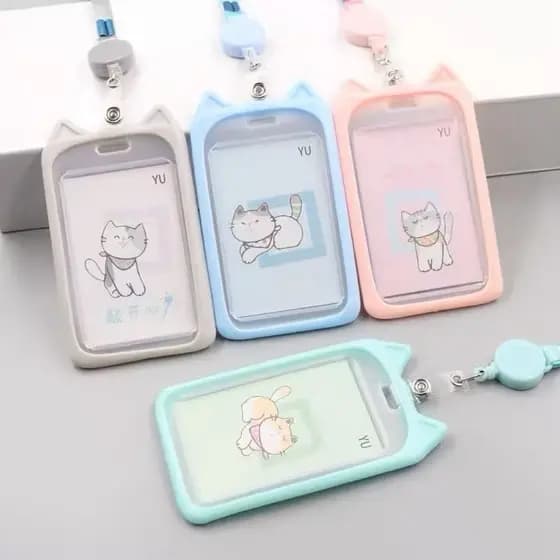 Porta Cartão/ Crachá de Gatinho Retratil Roller Clips - Interponte