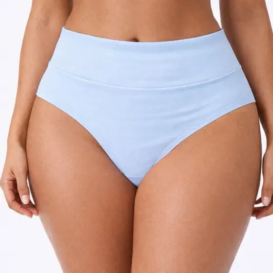 Kit 5 Calcinha Pala Cintura Alta Conforto Forro Em Algodão Cós Alto l