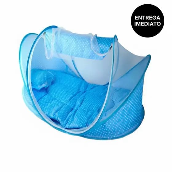 Berço Com Mosquiteiro Portátil Happy Baby Dobrável