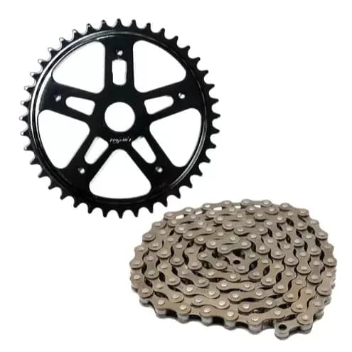 Kit Bike Mtb S/ Marcha Coroa 46d + Corrente Grossa Bicicleta
