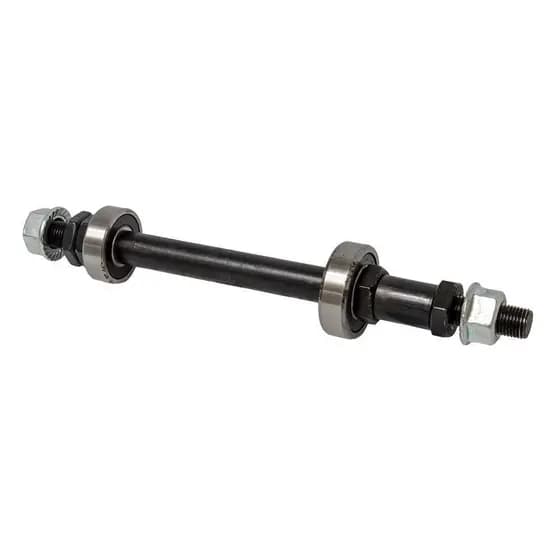 Eixo Traseiro Com Rolamento 3/8x175mm Bicicleta Bike Porca