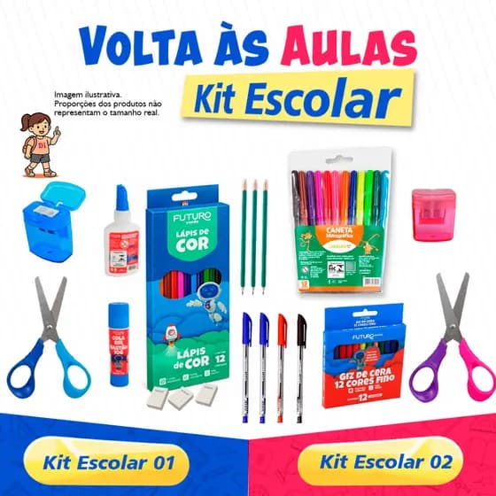 Kit Escolar – Ideal Para Volta às Aulas