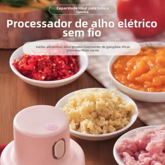 Processador de Alimentos Elétrico Papa para Bebé Cortador Triturador Legumes
