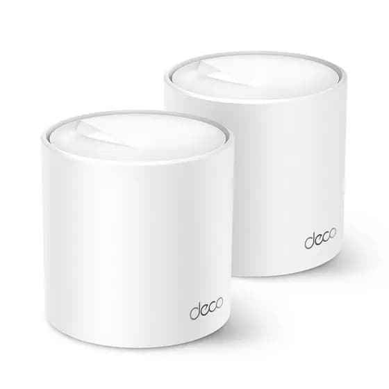 Kit 2x Roteador TP-Link DECO X50 Wi-Fi 6 Mesh Gigabit Dual Band AX3000 V1.33