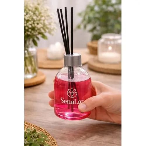 Difusor Aromatico Fragrancia Cereja Avela 250ml Rosa Ambiente Relaxante Duradouro