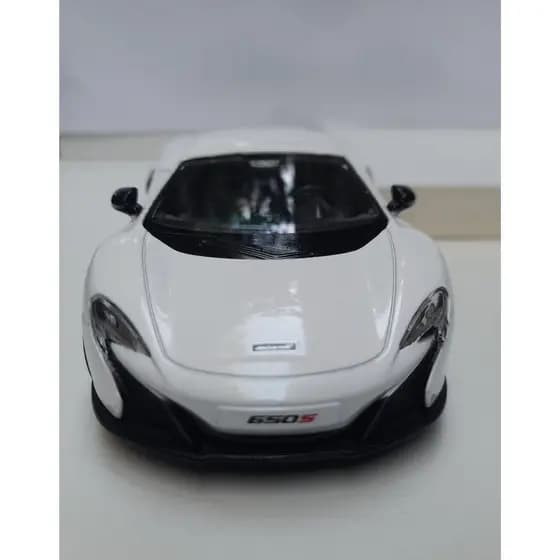 Miniatura McLaren 650S Branca RMZ Metal e Fricção.