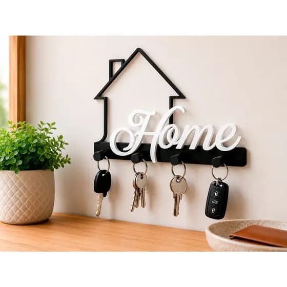 Porta Chaves Home Decorativo Elegante para Entrada, Hall e Ambientes Internos