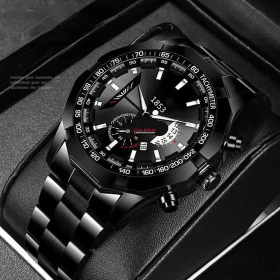 ORUSS Relógio De Pulso Para masculino De Aço Inoxidável À Prova D'água Negócios De Moda De Luxo Automático De Quartzo