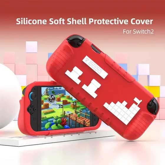Kit De Capa Protetora De Silicone Para Switch 2 – Design De Dissipação De Calor E Toque Suave Com Instalação Fácil À Pro