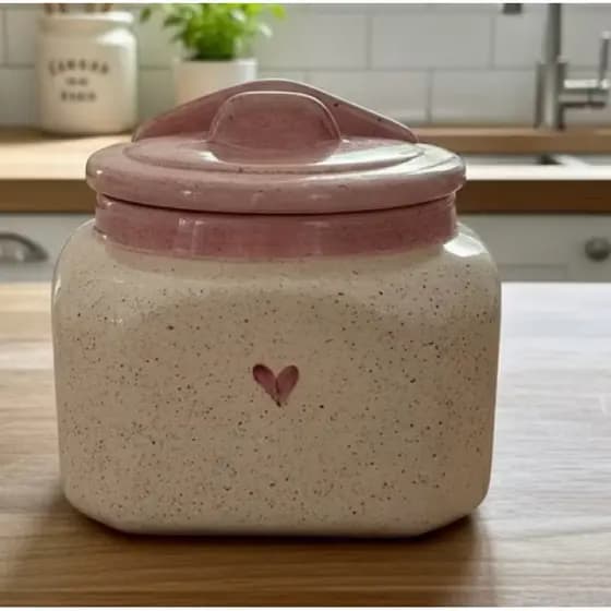 Saleiro De Parede E Mesa Decoração Coração Pintado A Mão De Cerâmica