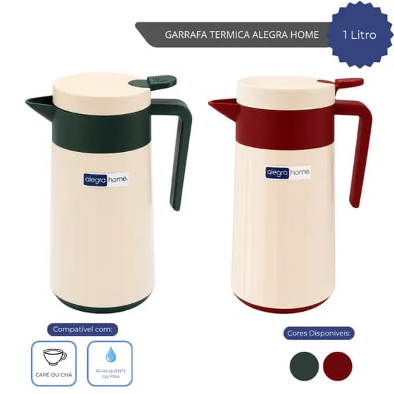 Garrafa Termica 1000ml Moderna Premium Alegra Home