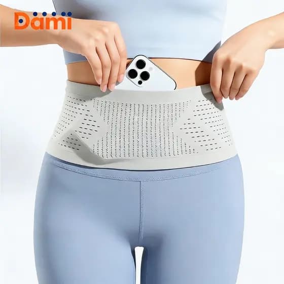 Bolsa de Cintura para Corrida Alta Elasticidade 360° Antiderrapante Leve e Portátil