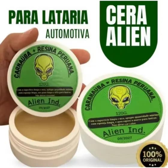 Cera Alien P/ Brilho Queimado Riscos Polimento