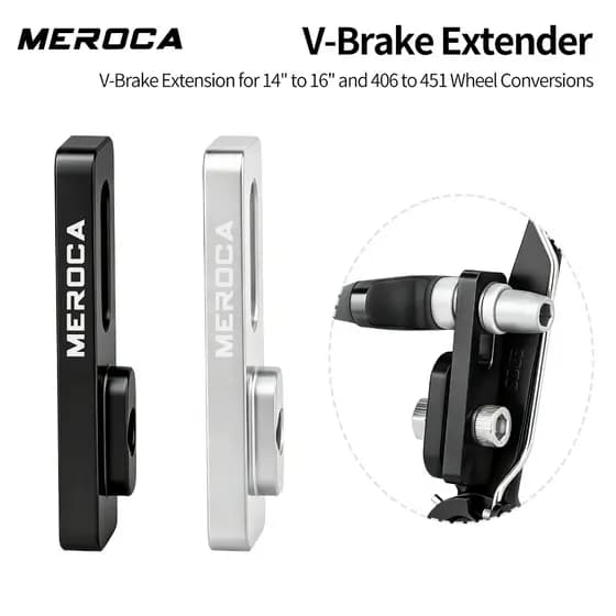 MEROCA V Pinça De Freio Extensor Placa Dobrável Aro Da Bicicleta Atualização 14 A 20in 406 451 Roda Adaptador Para Dahon