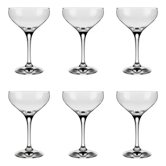 Taça Coupe Mistic 220ml - Kit 6 Unidades Cor Transparente