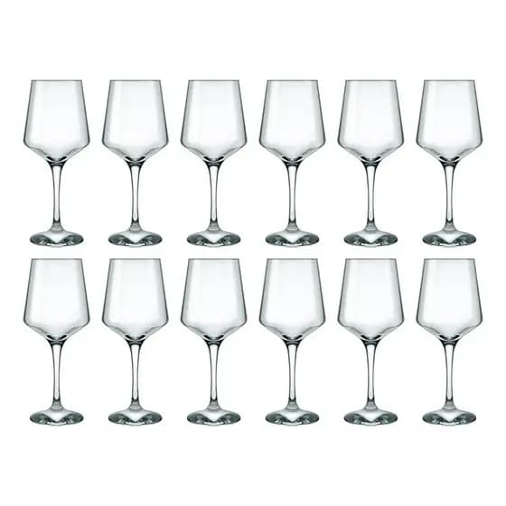Taça para Água Brunello 490ml Vidro – Kit 6 Unidades