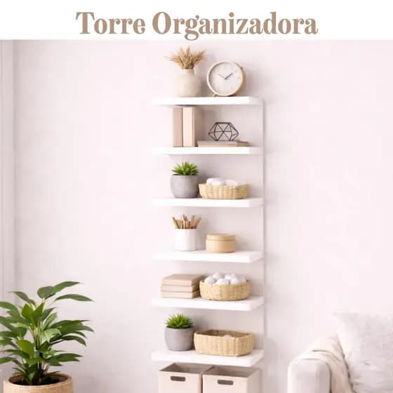 Estante Torre Multiuso 170cm e 85cm Prateleira Organizadora para Sala, Quarto, Cozinha, Banheiro e Escritório