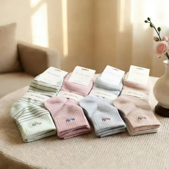 Kit12 Feminina Meia Curto/Longo/Meias BarcoTamanhos 35-42 Diversos E Cores Disponveis