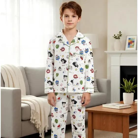 Pijama Infantil Juvenil Longo Menino Menina Roupa de Dormir Confortável Premium Estampado Kit Verão Outono