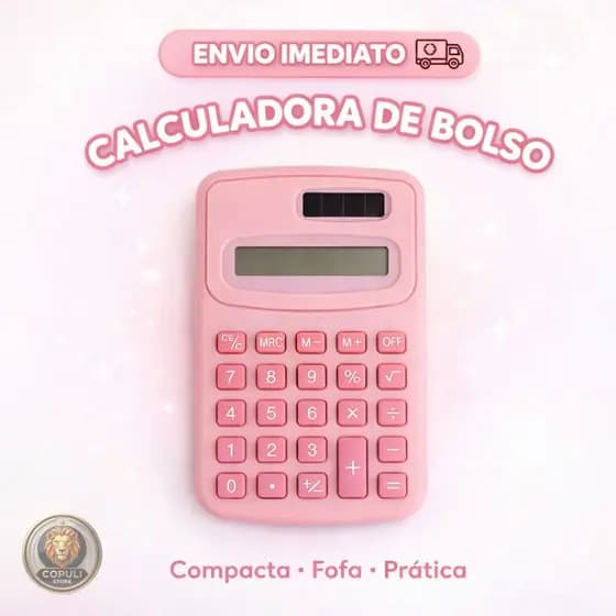 Mini Calculadora De Bolso Matemática De Plástica De 8 Dígitos Portátil De Alta Qualidade