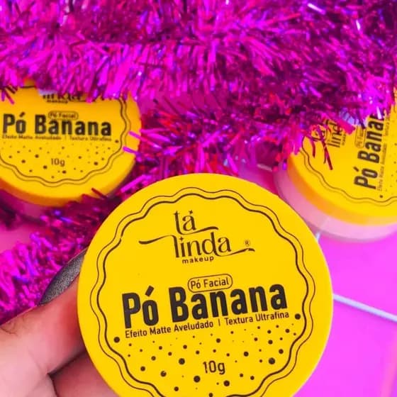 Tá Linda Pó Banana – Pó Solto Matificante de Longa Duração