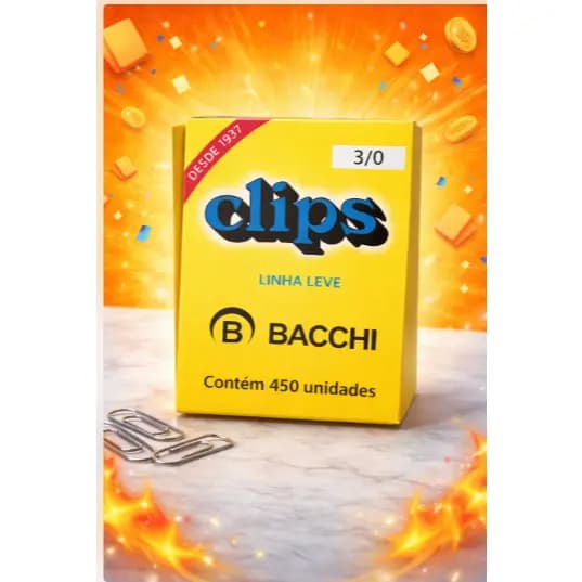 Clips 3/0 Galvanizado Bacchi C/450