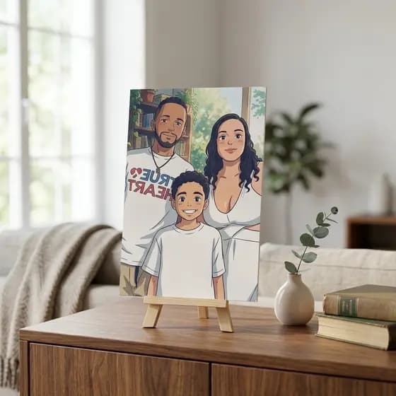 Quadrinho Foto ou Imagem com Suporte Placa Decorativa Mesa Estante Decoração Sala Quarto
