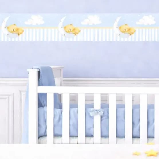 Papel De Parede Faixa Decorativa Infantil Bebê