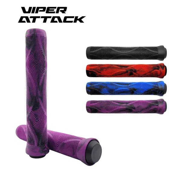 Manopla Punho Viper Freeride 165mm MTB DH BMX Wheeling Grau Antiderrapante Tipo Gios