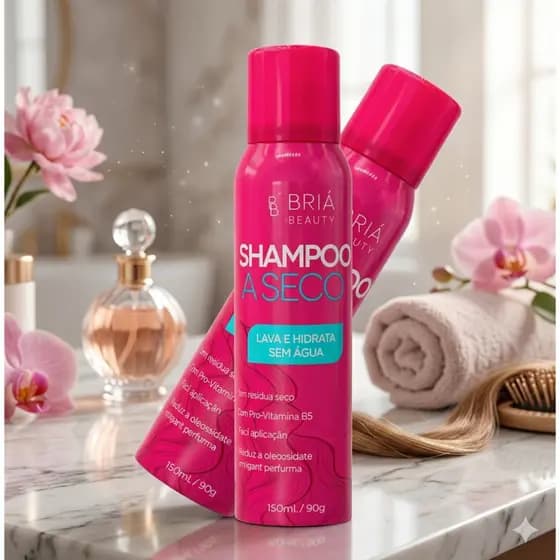 Shampoo a Seco 150ml Cabelos Soltos e Controle De Oleosidade - Briá Beauty
