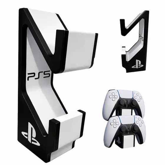 Suporte Duplo Controle PS5 Base Suporte Gamer Organizador DualSense Para 2 Controles Video Game