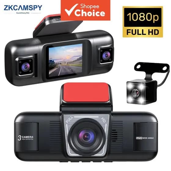Câmera Veicular 4 Canais com Visão Noturna DVR para Carro 360° Visão Frontal Esquerda Direita Traseira Gravação em Loop