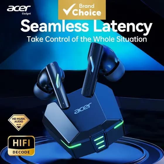 Acer OHR625 fones de ouvido Bluetooth, fone de ouvido sem fio, fones de ouvido tipo C com microfone, certificados CE FCC