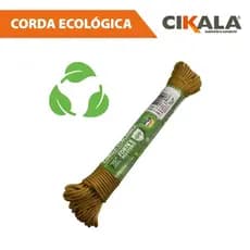 Corda Ecologica Trançada Dourada 20 Metros x 3 Mm