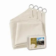 Cobertura Sombreamento Shade Sail Areia 90% Resistente à Água com Kit Instalação e Argolas