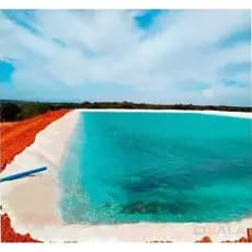 Lona Impermeável Branca CK300 8x8 M para Lago Tanque Criação de Peixes e Ranários