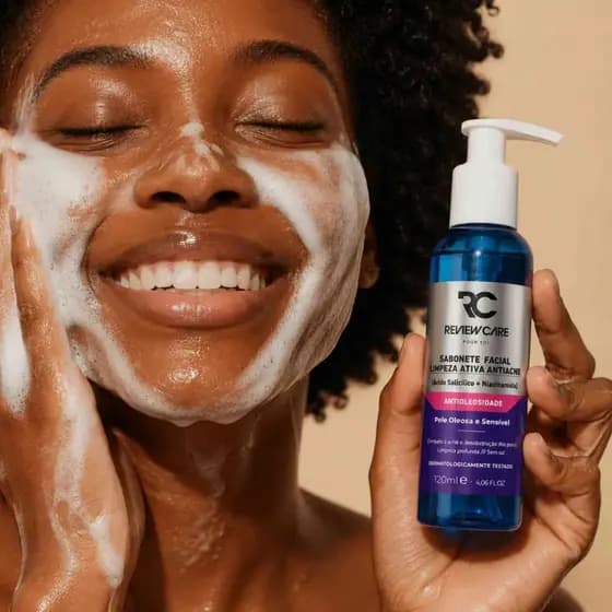 Sabonete Facial Antiacne Limpeza Ácido Salicílico + Niacinamida 120ML Review Care
