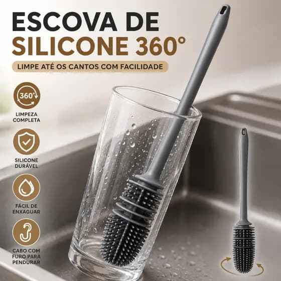 2/4PCS Escova De Lavar Garrafa Mamadeira Copos Multiuso De Silicone